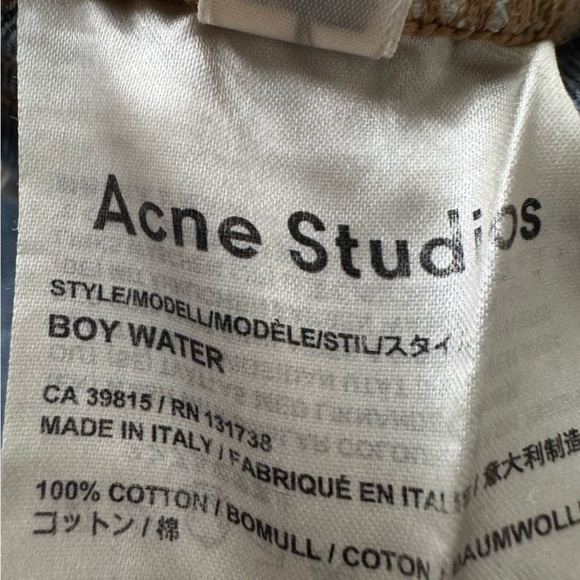 ACNE Studios Boyfriend Fit High Waisted Light Wash Boy Water Jeans - Picture 10 of 11